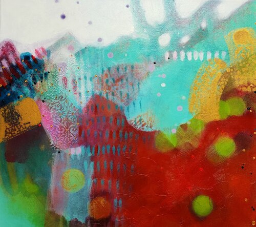Fighting with Demons by Krisztina Megyeri, Painting for Sale on Select