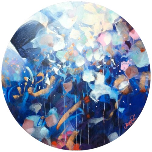 Oltremare - Ultramarin by Krisztina Megyeri, Painting for Sale on Select