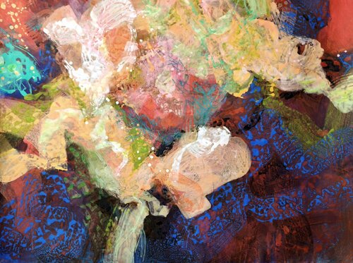 Quasi un Giardino - Almost a Garden by Krisztina Megyeri, Painting for Sale on Select