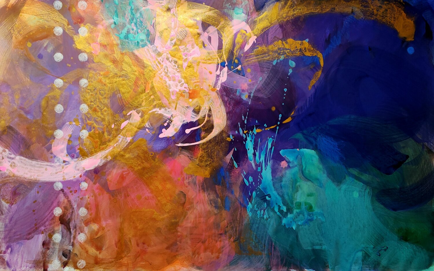 Fragments of Light Krisztina Megyeri Original painting for sale