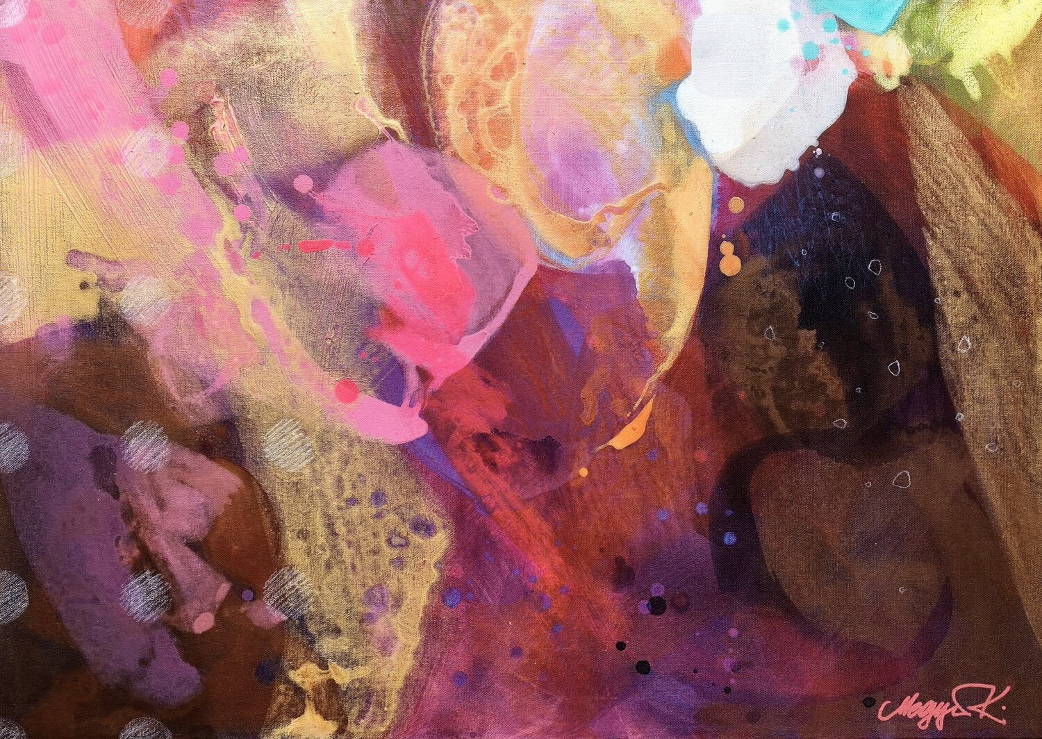 The Hidden Sun Krisztina Megyeri Original painting for sale