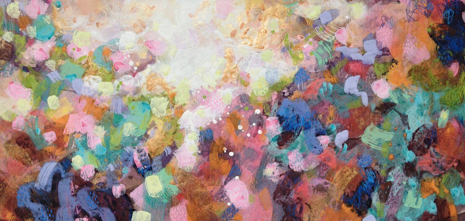 Eden in Fiore Krisztina Megyeri Original painting for sale