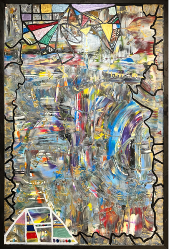 The Cracked Stained Glass! by S. Bothé, Painting for Sale on Select