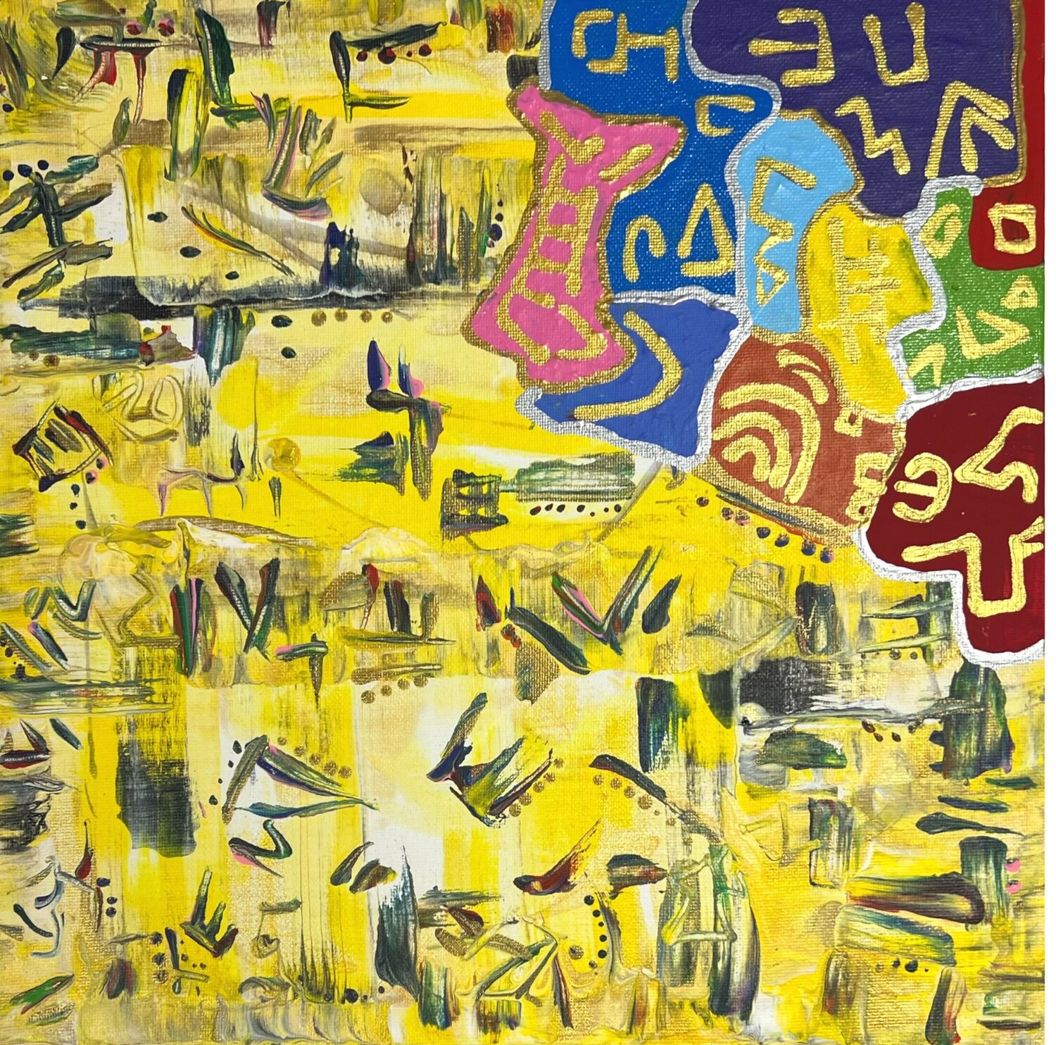 Solve the Matrix S. Bothé Original painting for sale