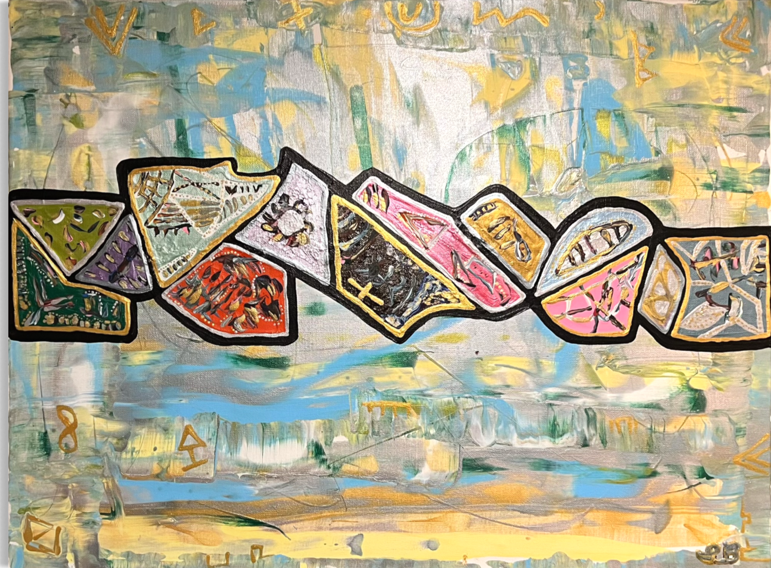 When The King Cracks that Sky! S. Bothé Original painting for sale