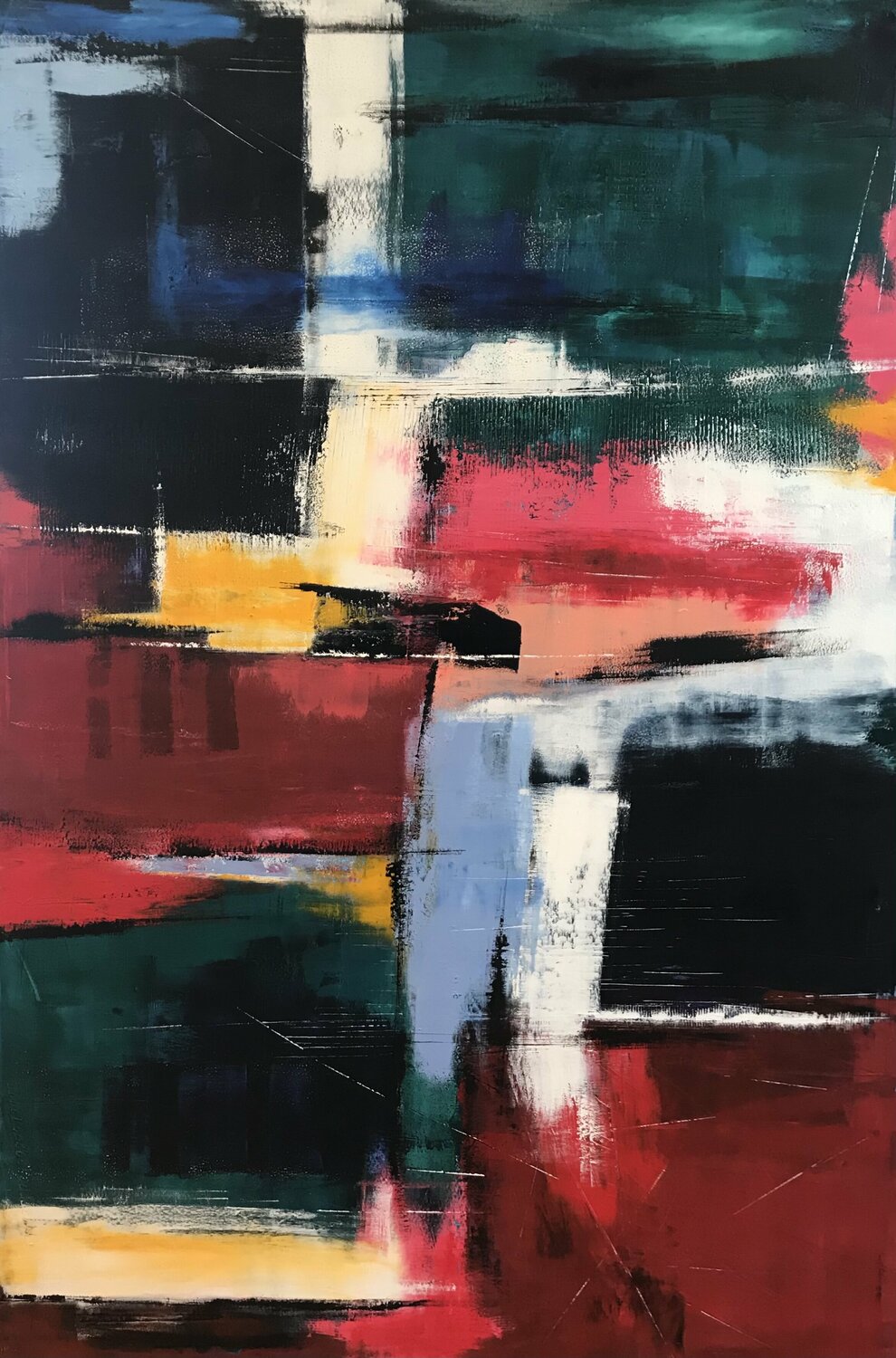 Color blocks 109 Lynn MacDonald Original painting for sale