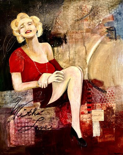 With Love - Marilyn by Joyce Stephen, Painting for Sale on Select
