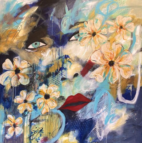 The Face by Joyce Stephen, Painting for Sale on Select