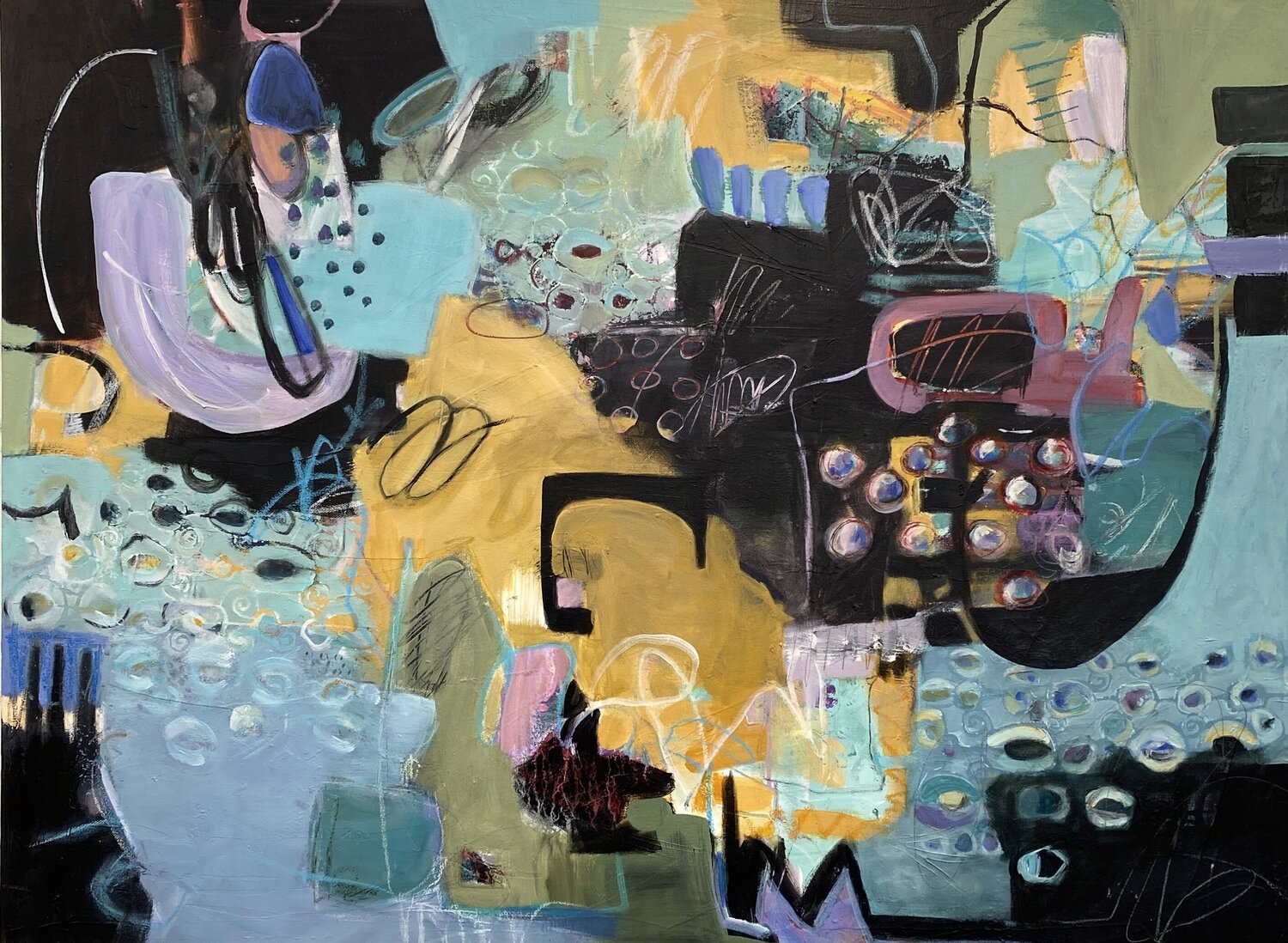 Picking Up the Pieces Joyce Stephen Original painting for sale