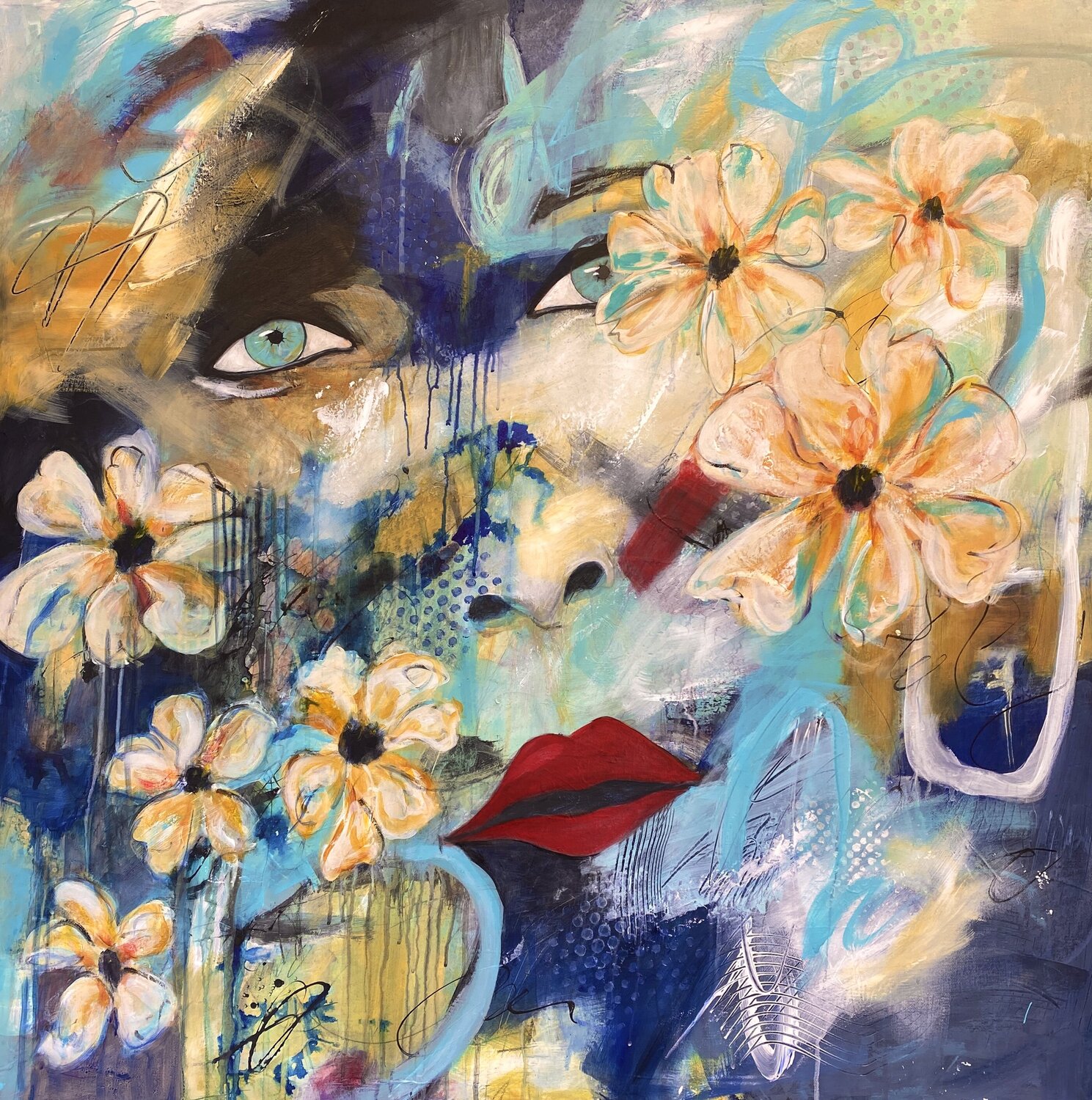 The Face Joyce Stephen Original painting for sale
