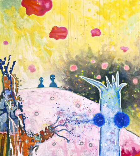Realitätskontrolle by Thomas Anton Stribick, Painting for Sale on Select