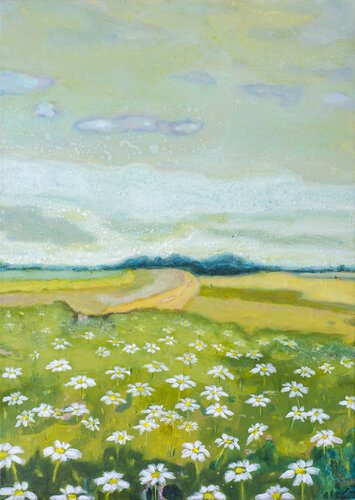 Himmel über der Wiese by Thomas Anton Stribick, Painting for Sale on Select