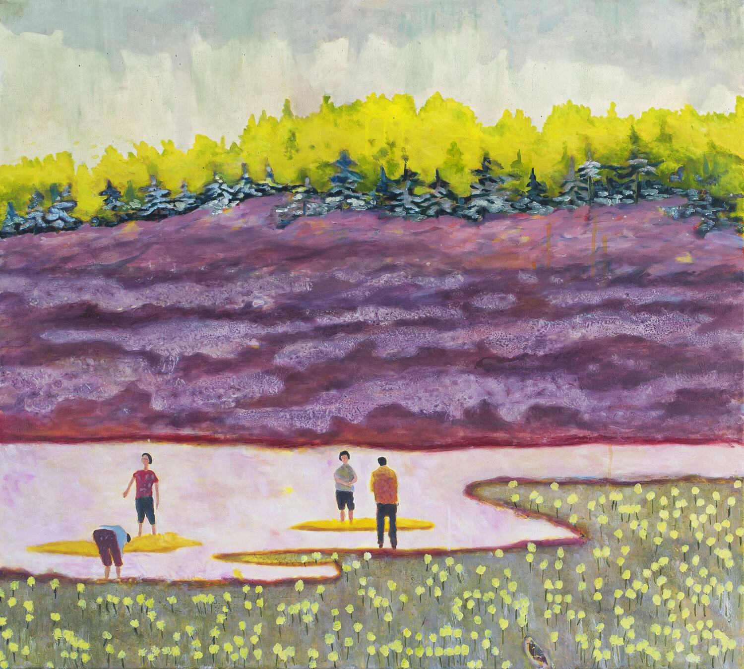 die Spieler Thomas Anton Stribick Original painting for sale