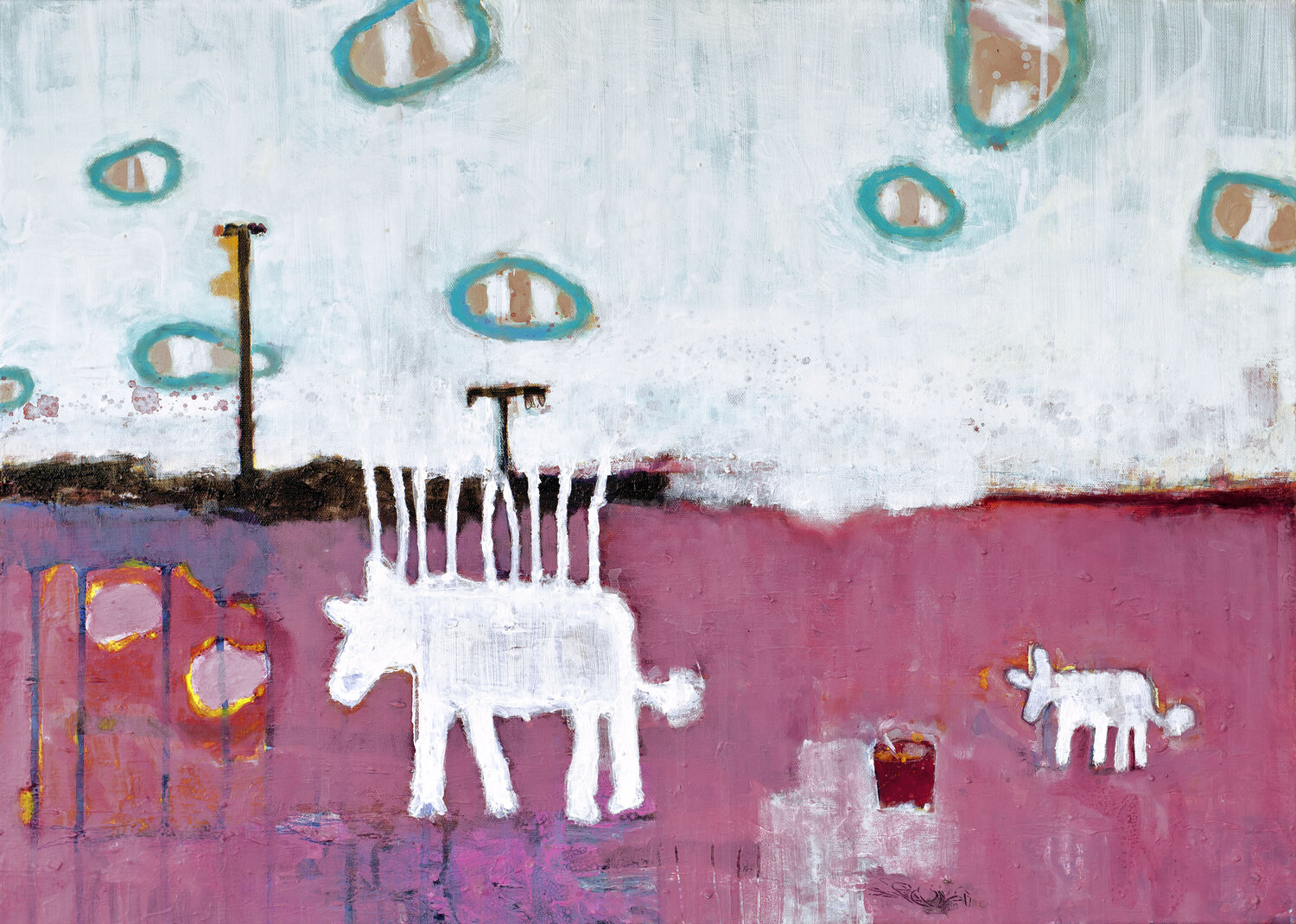 Freunde Thomas Anton Stribick Original painting for sale