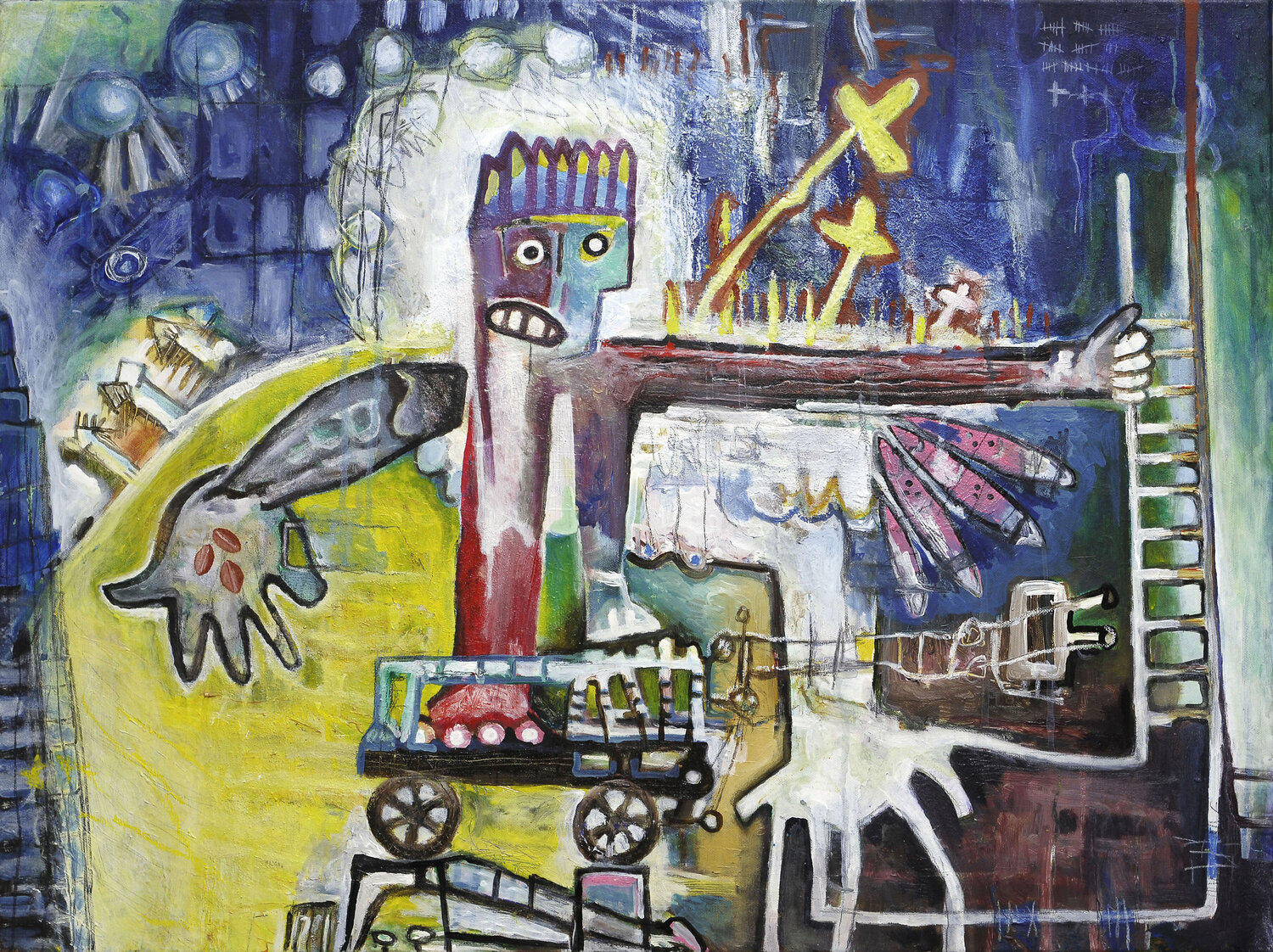 Kurator Thomas Anton Stribick Original painting for sale