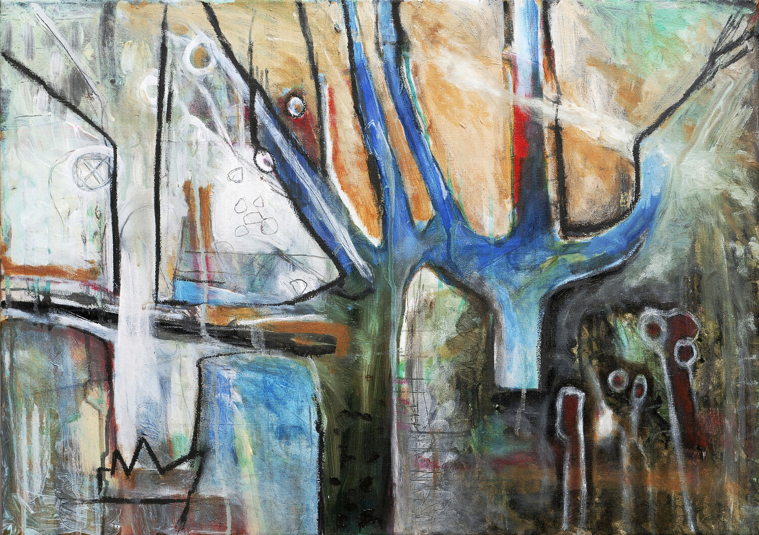 Verzweigungen Thomas Anton Stribick Original painting for sale