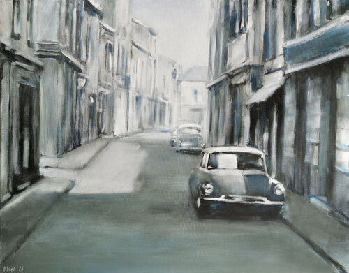 DS en ville by Oscar Spierenburg, Painting for Sale on Select