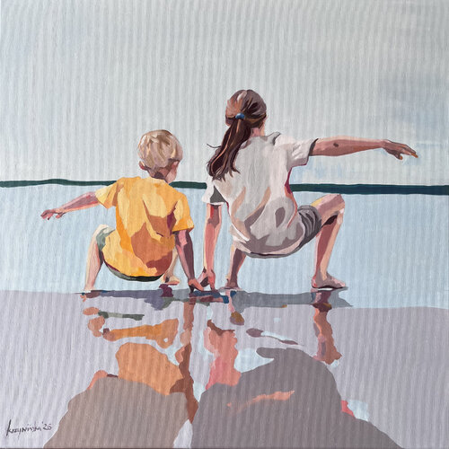 TAKING CARE #27 by Ewa Krzywińska, Painting for Sale on Select