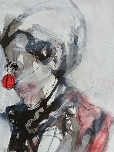 NAVO Clown by rob Jacobs, Painting for Sale on Select