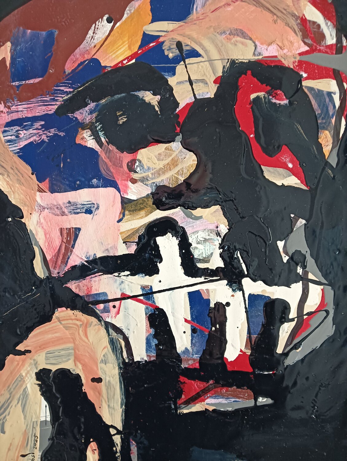 Skull rob Jacobs Original painting for sale