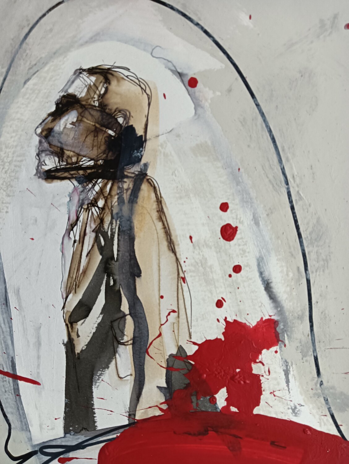 Laboratory Technician - Hantavirus ??? rob Jacobs Original painting for sale