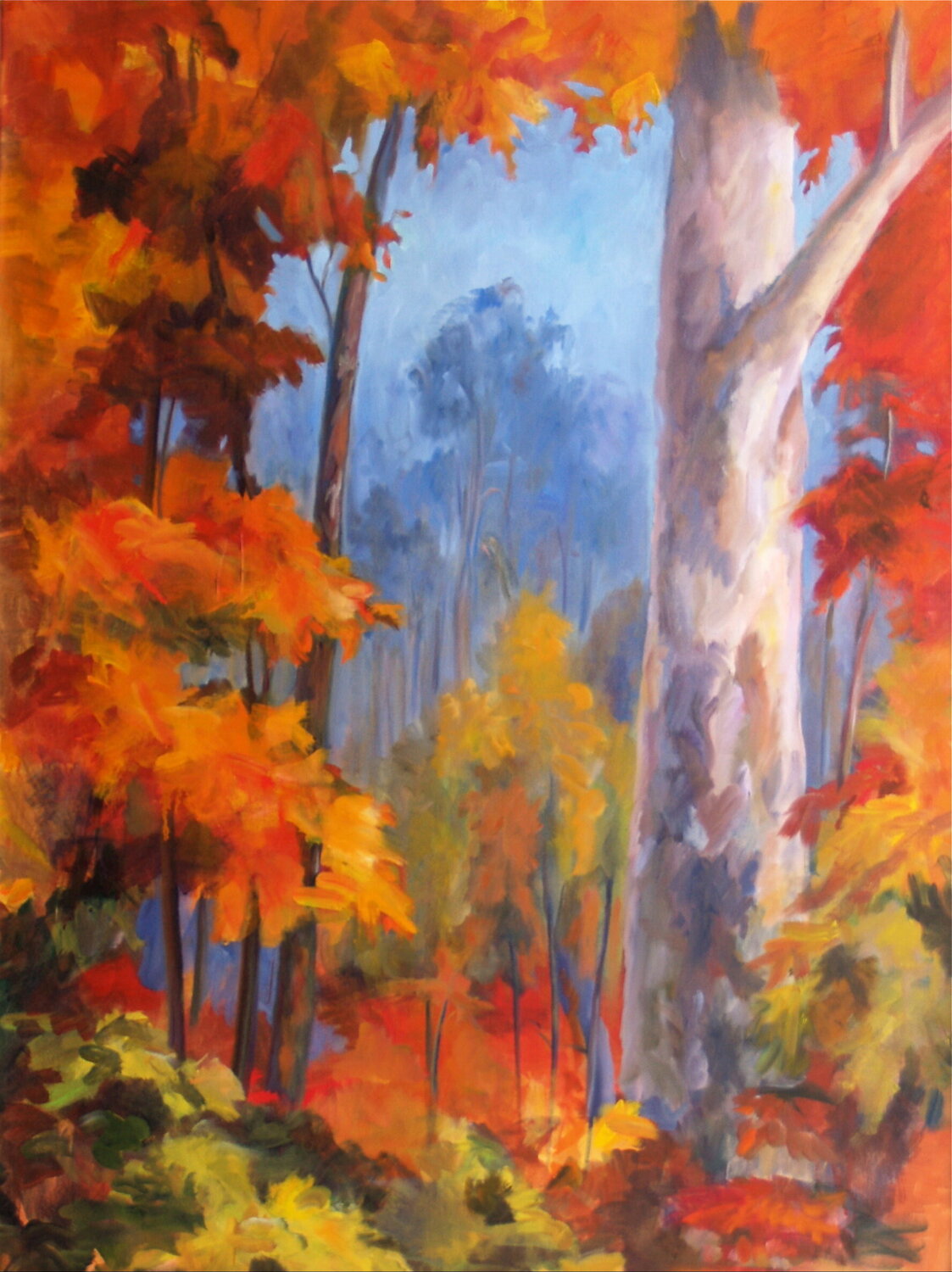 Sycamore Morning Deirdre Dyson Original painting for sale
