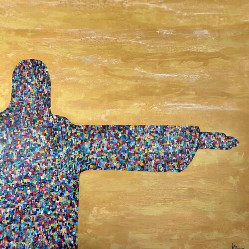 ROCIO VILLAMIZAR - CRISTO REDENTOR by Eileen Contreras -Art Curator-, Painting for Sale on Select