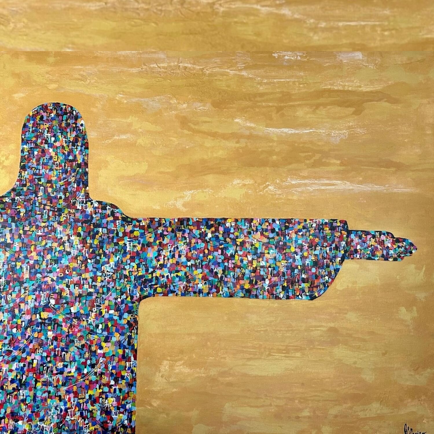ROCIO VILLAMIZAR - CRISTO REDENTOR Eileen Contreras -Art Curator- Original painting for sale
