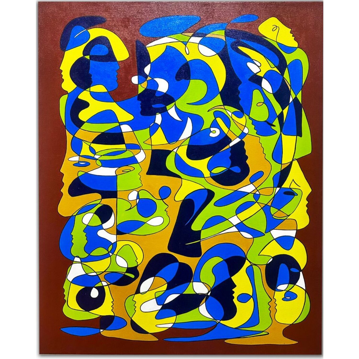 Felix Calzadilla - Fragments in flight Eileen Contreras -Art Curator- Original painting for sale
