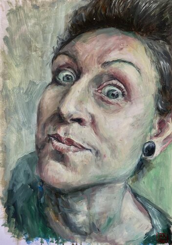 Femme fatale/ Lilith by Hana Sebel, Painting for Sale on Select