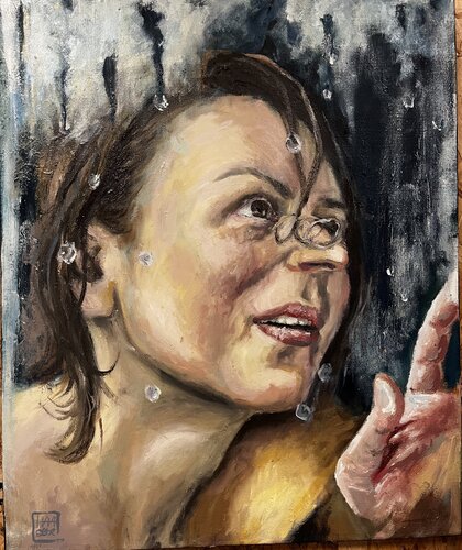 Faire partie du monde by Hana Sebel, Painting for Sale on Select