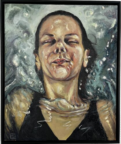 L’instant du souffle by Hana Sebel, Painting for Sale on Select
