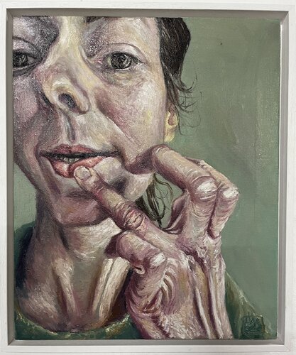 Repetition Vll - Contact minimal by Hana Sebel, Painting for Sale on Select