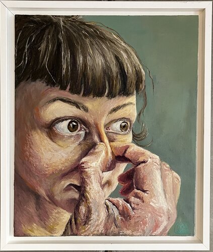 Repetition Vlll - Sous la peau by Hana Sebel, Painting for Sale on Select