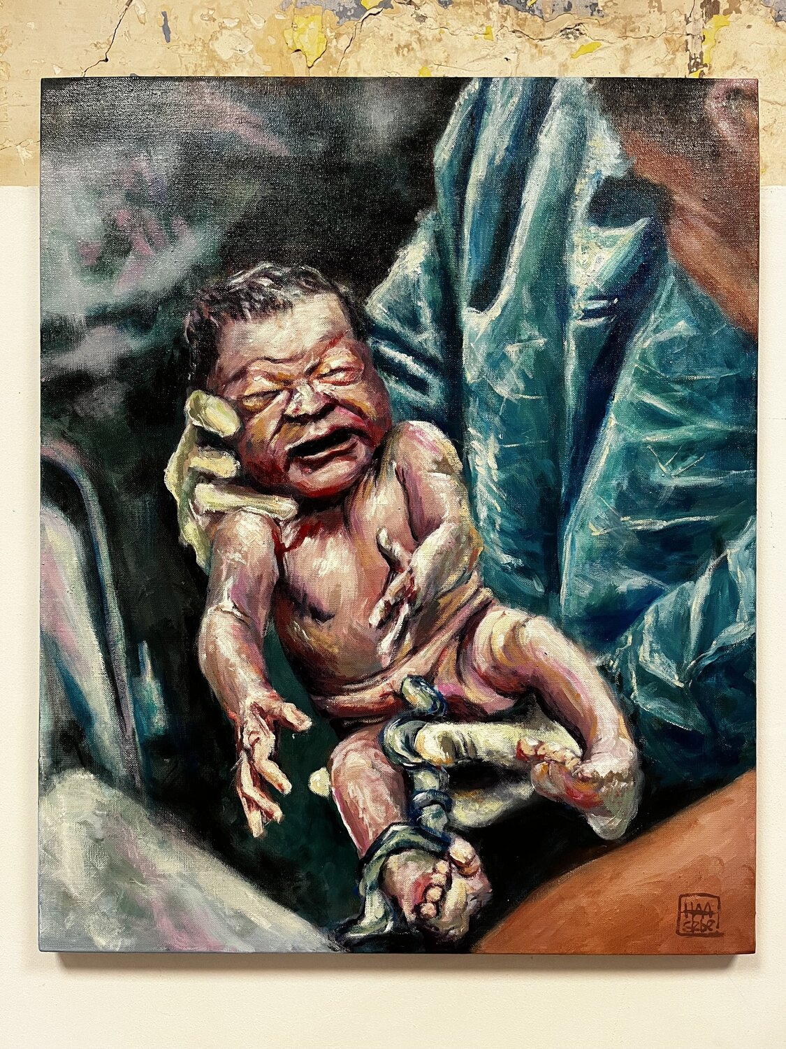 L’écho d’une incertitude Hana Sebel Original painting for sale