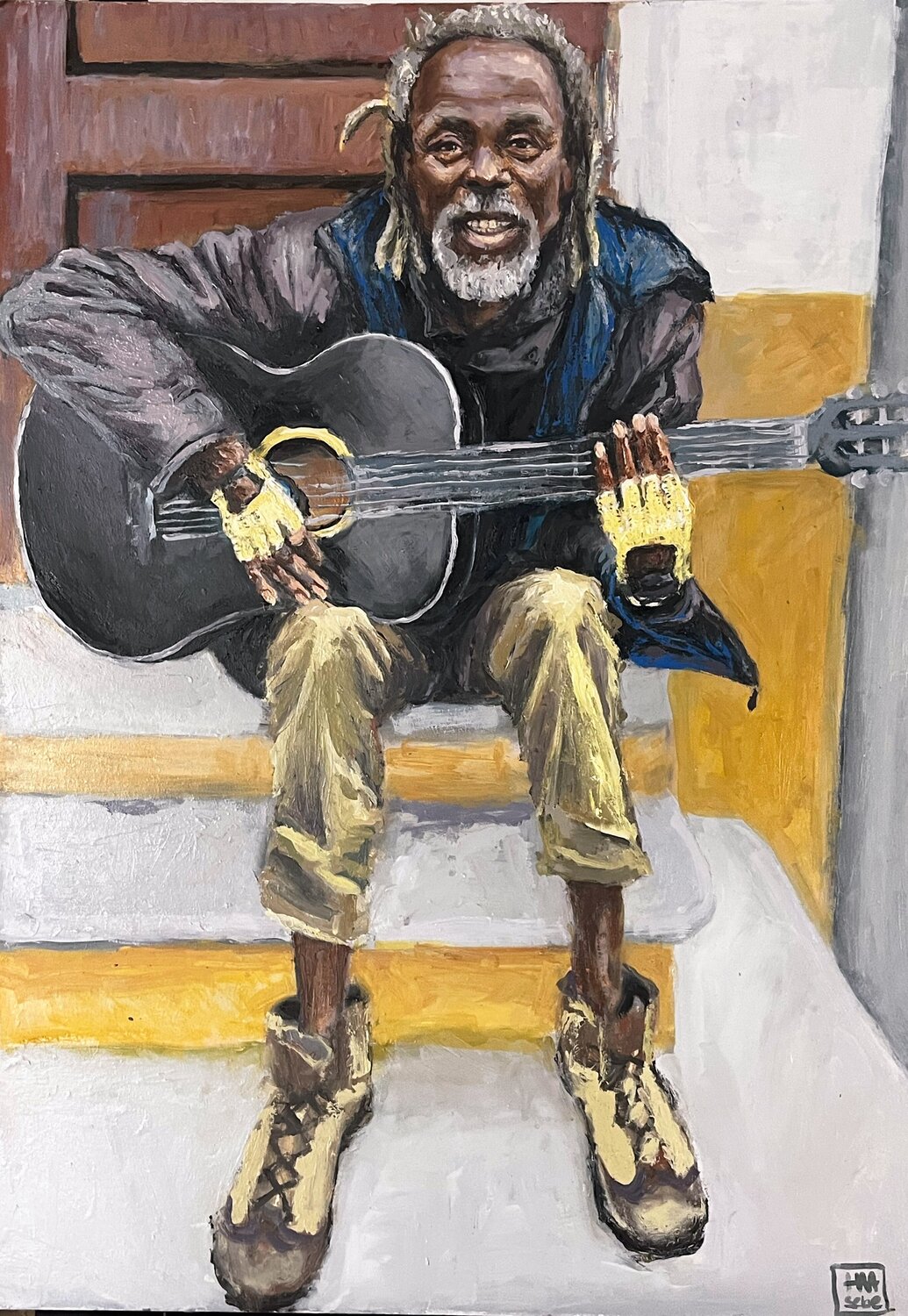 Le Roi du quartier Hana Sebel Original painting for sale