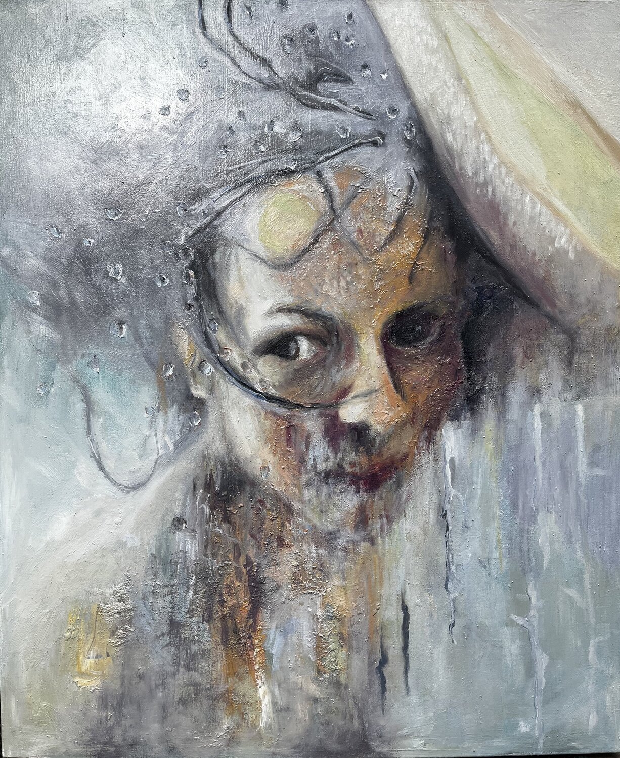 Pression de la présence Hana Sebel Original painting for sale