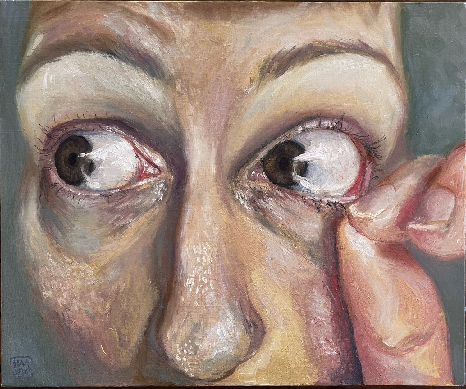 Répétition XII - Conscience douloureuse Hana Sebel Original painting for sale