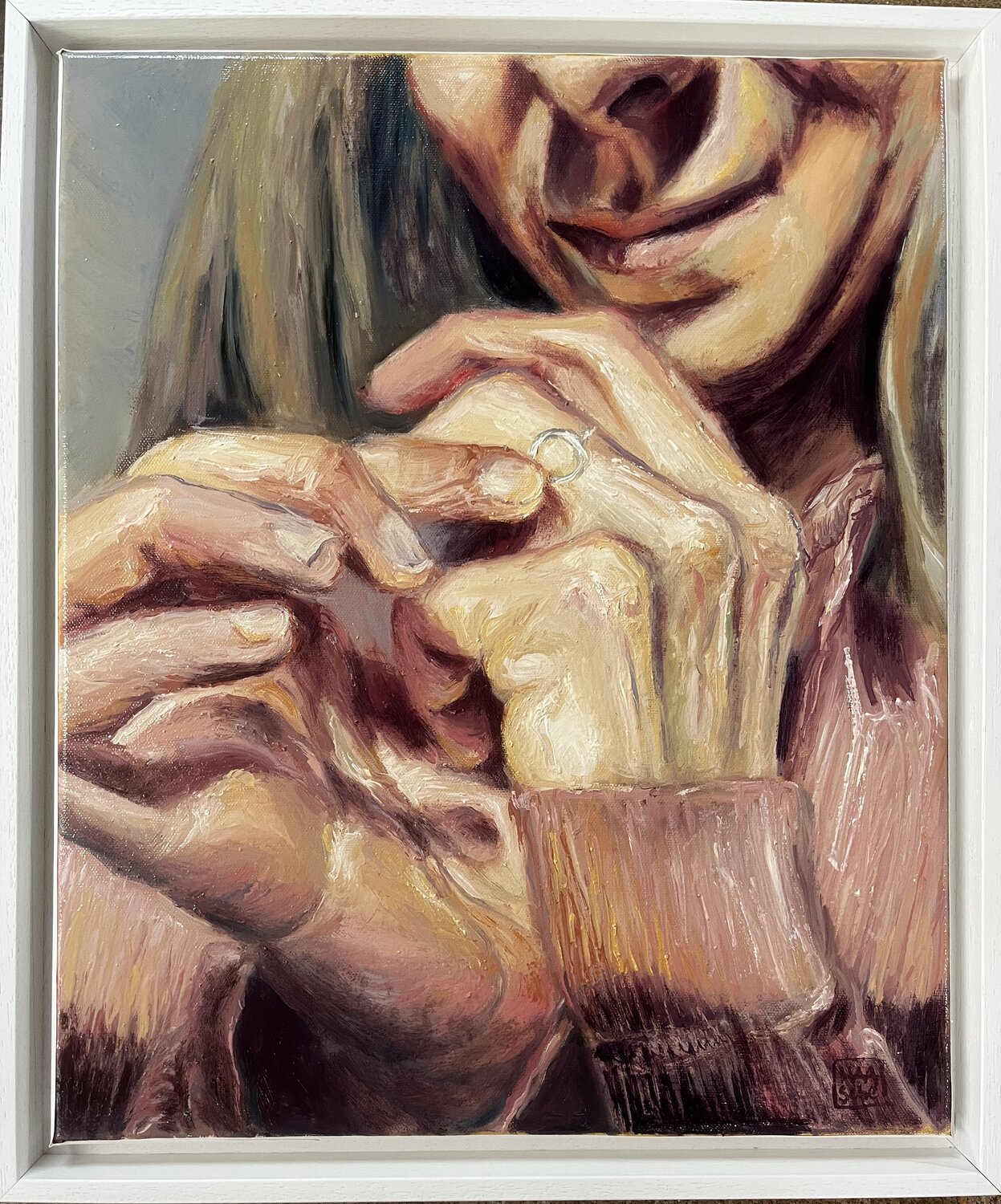 Presence tactile Hana Sebel Original painting for sale