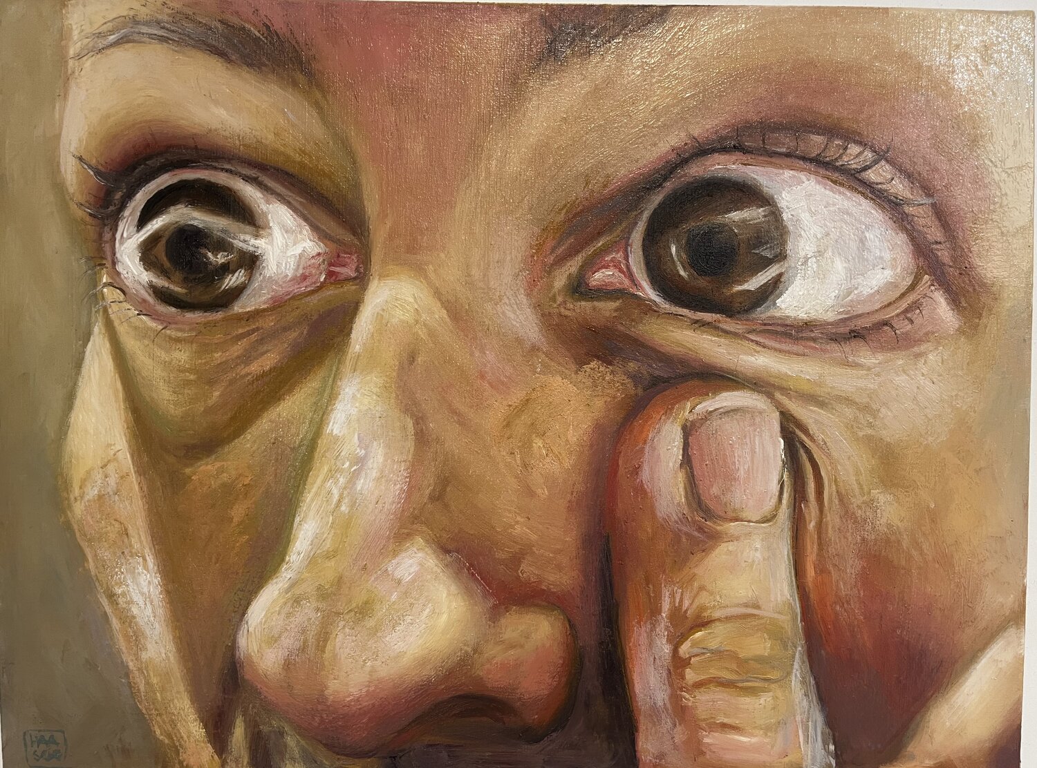 Putting Herself Together Hana Sebel Original painting for sale
