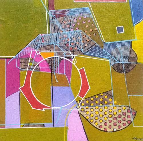 SAT 8/2023 Agricultura y tecnología. Improntas drónicas by IGNACIO KLINDWORTH, Painting for Sale on Select