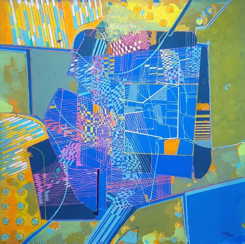 SAT 10/2025 OP. Agricultura y tecnología. Improntas drónicas by IGNACIO KLINDWORTH, Painting for Sale on Select
