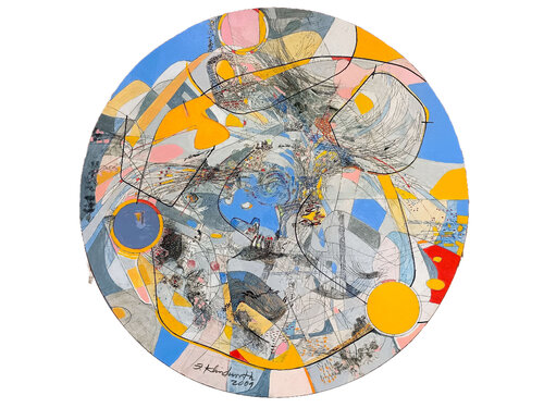 SGR 1/2009 Direcciones del agua by IGNACIO KLINDWORTH, Painting for Sale on Select