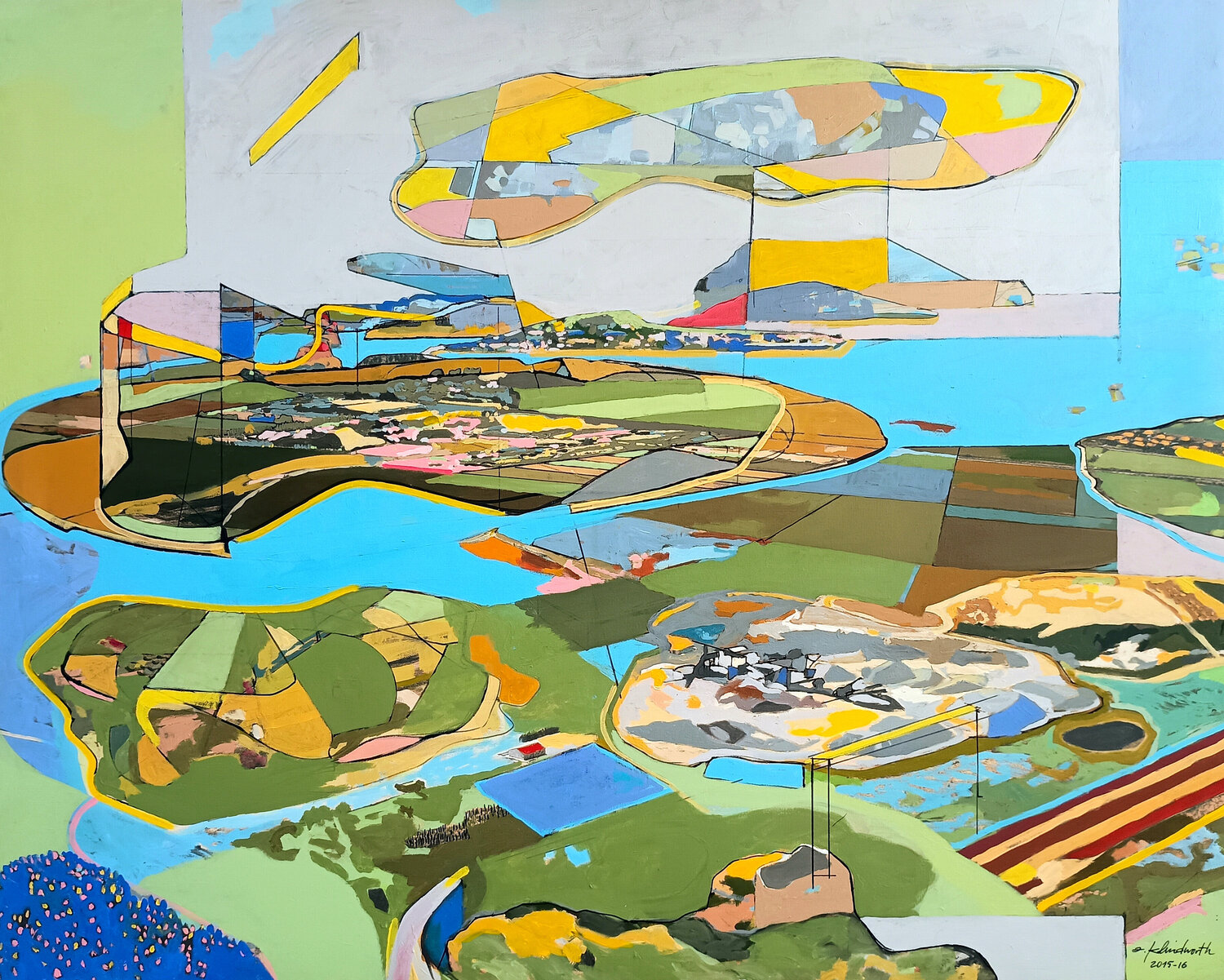 PDT 2/2016 Contramarca y aguas IGNACIO KLINDWORTH Original painting for sale