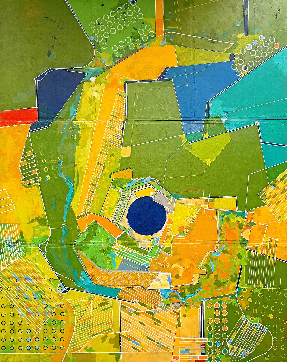SAT 12/2024 Tríptico IGNACIO KLINDWORTH Original painting for sale