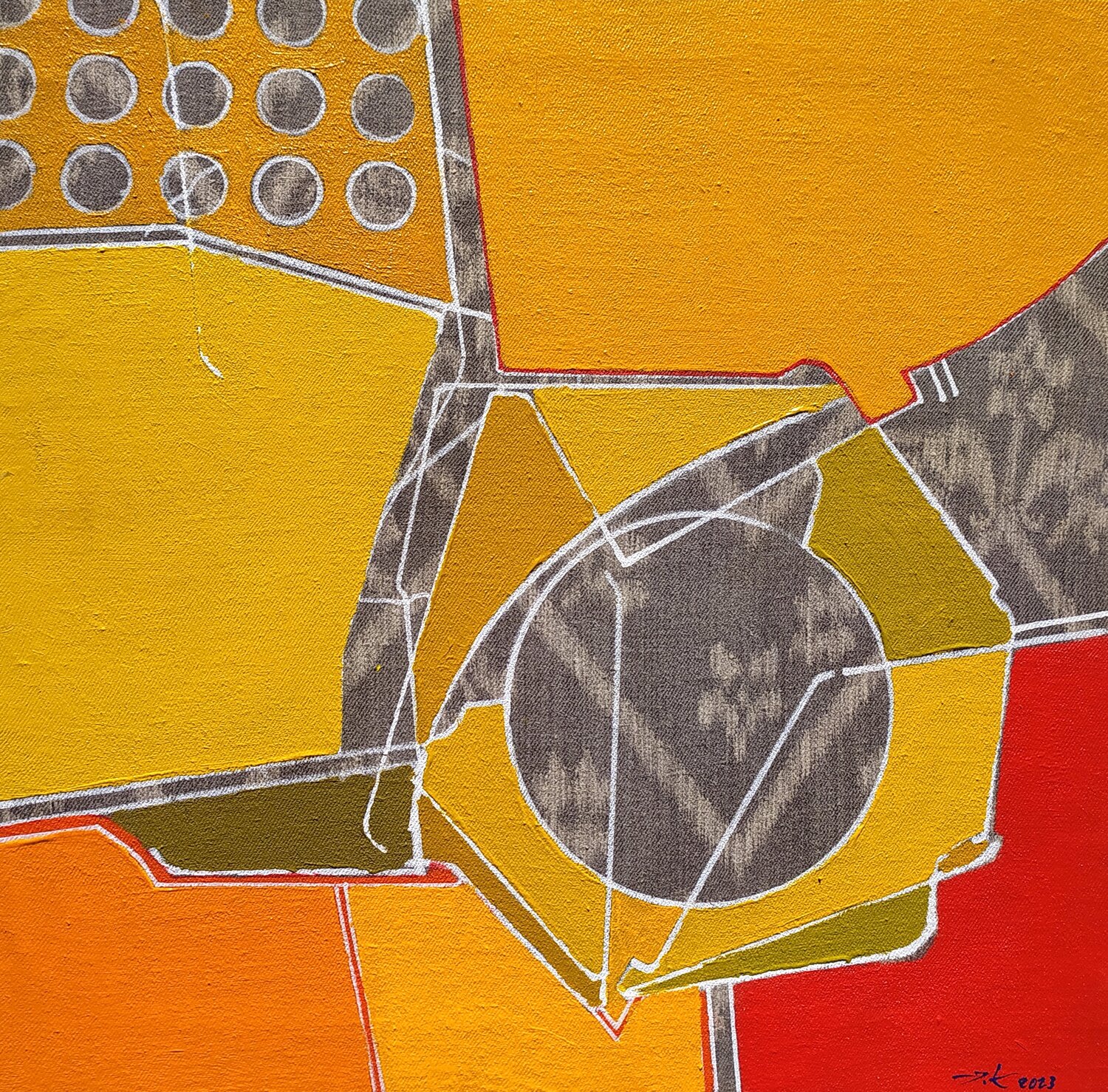 SAT 5/2023 Agricultura y tecnología. Improntas drónicas IGNACIO KLINDWORTH Original painting for sale