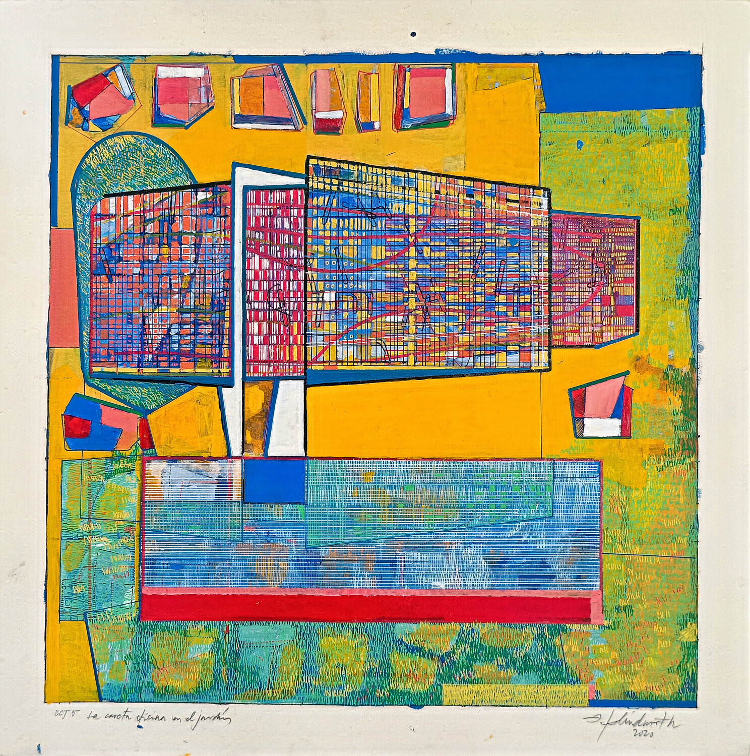 SCJ 5/2020 OP Caseta y Jardín IGNACIO KLINDWORTH Original painting for sale