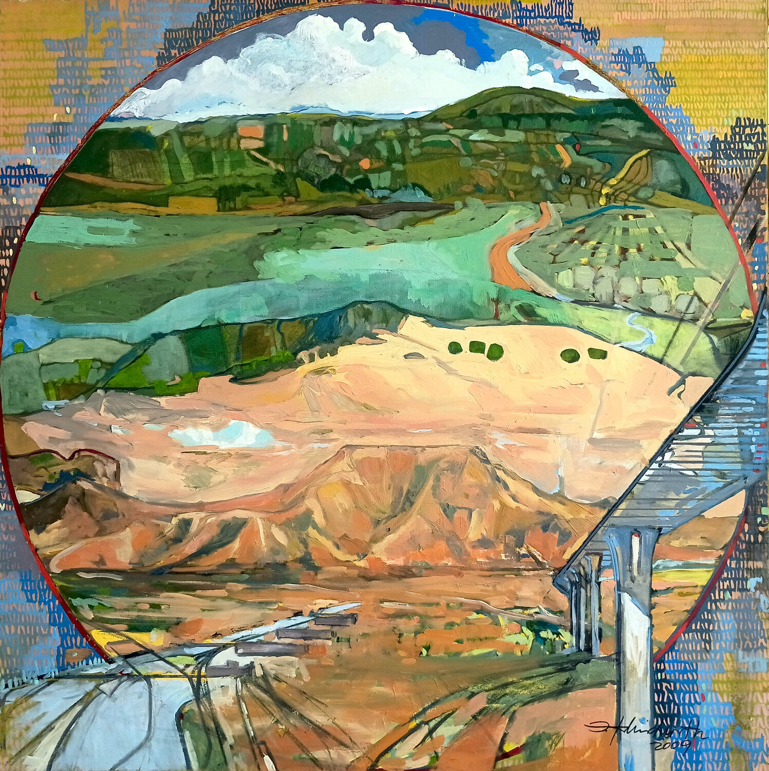 PDT 1/2009 Entra en el campo. Alcarria IGNACIO KLINDWORTH Original painting for sale