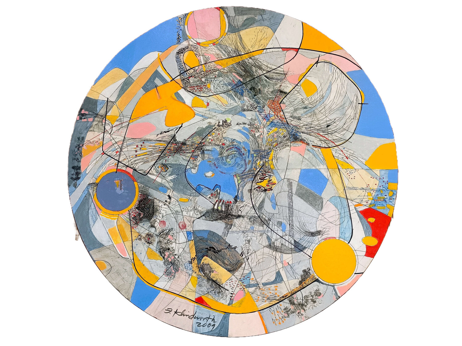 SGR 1/2009 Direcciones del agua IGNACIO KLINDWORTH Original painting for sale