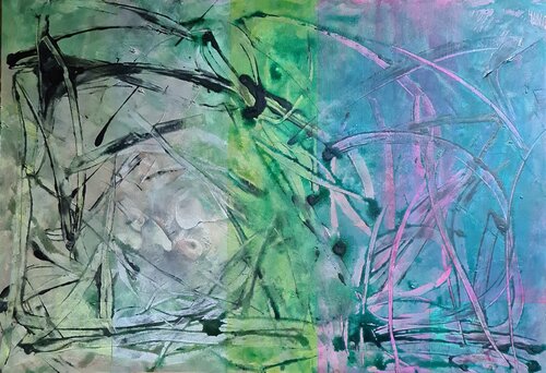 Porcus Absconditus ( Verborgenes Schwein) by Gudrun Dapont, Painting for Sale on Select